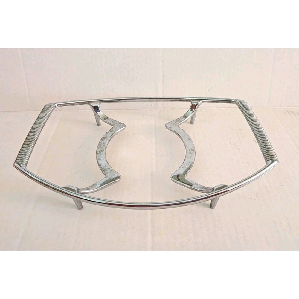 Vintage Corning Ware P-11-M-1 Chrome Casserole Cradle Trivet Serving Stand